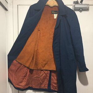 VINTAGE SEARS THE MEN'S STORE SHERPA LINED TRENCH COATS SIZE L
